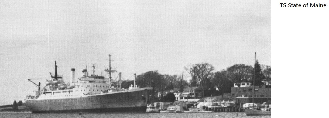 TS State of Maine docked at Castine